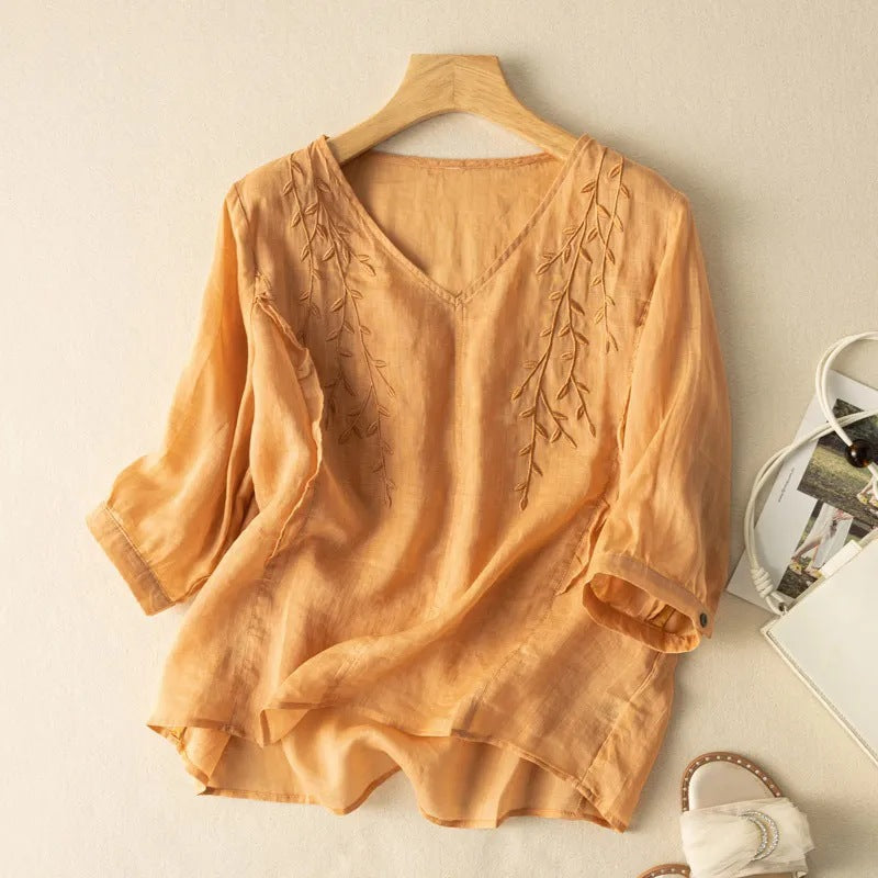 Cotton and linen shirts